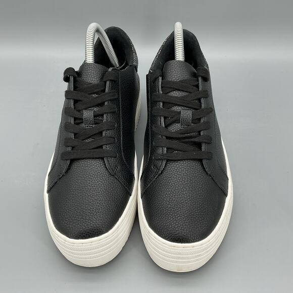 Joy Performance Comfort Leather Sneakers with Podiatric Insoles Black Size 7.5W - Picture 3 of 11